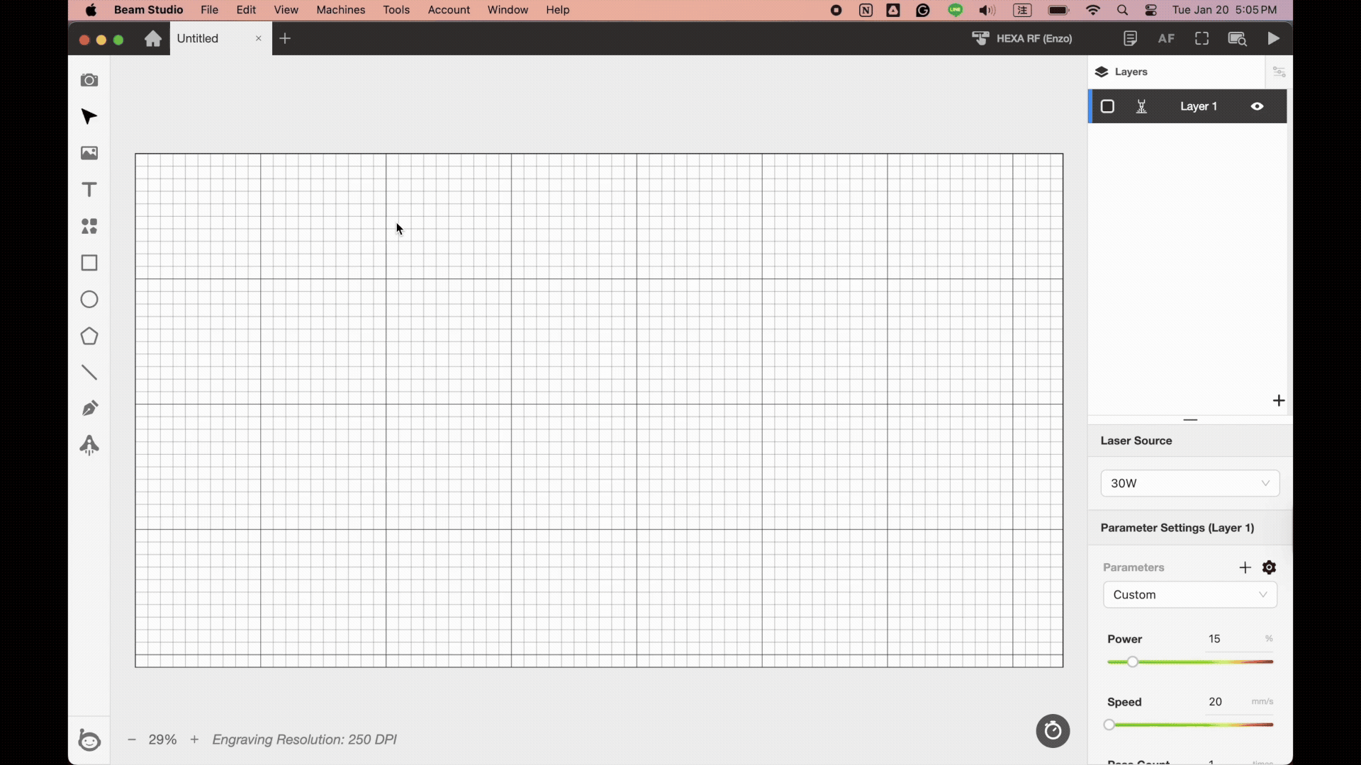 Import the Engraving Test File.gif