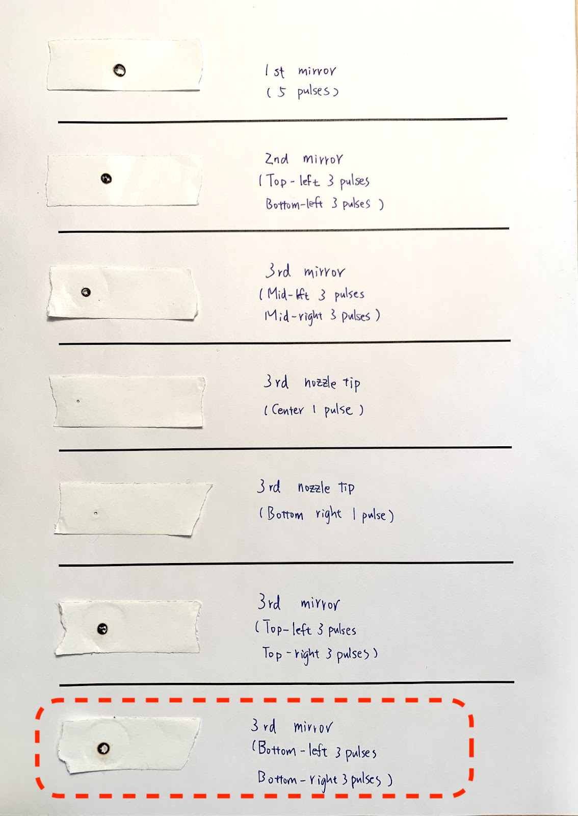 Mark records 7