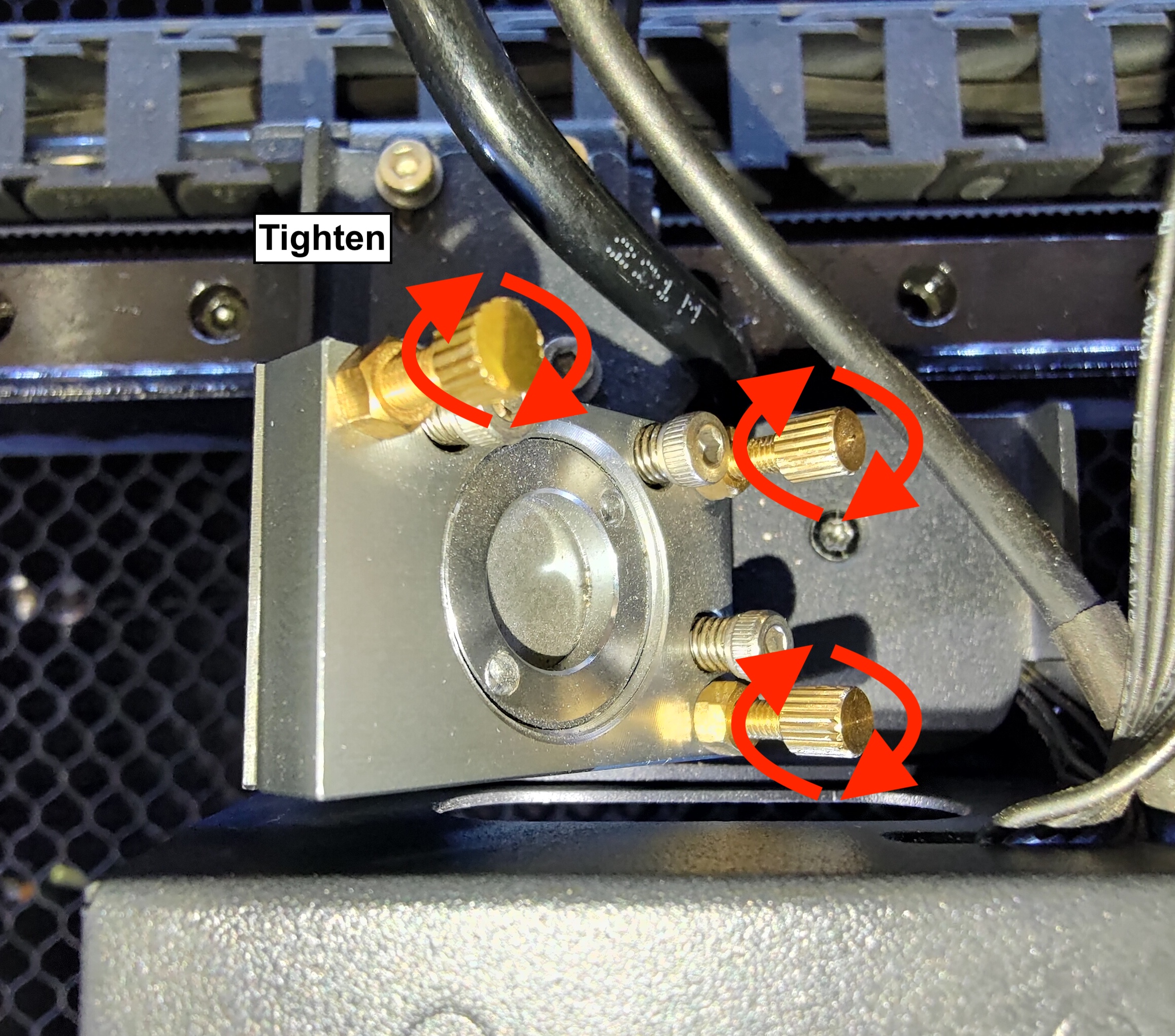 Adjustment left position