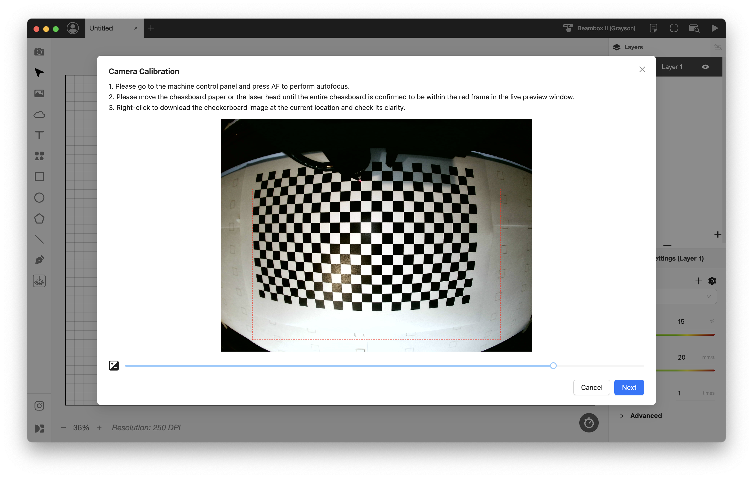 Stpe5 - Move the Chessboard into Red Square.png