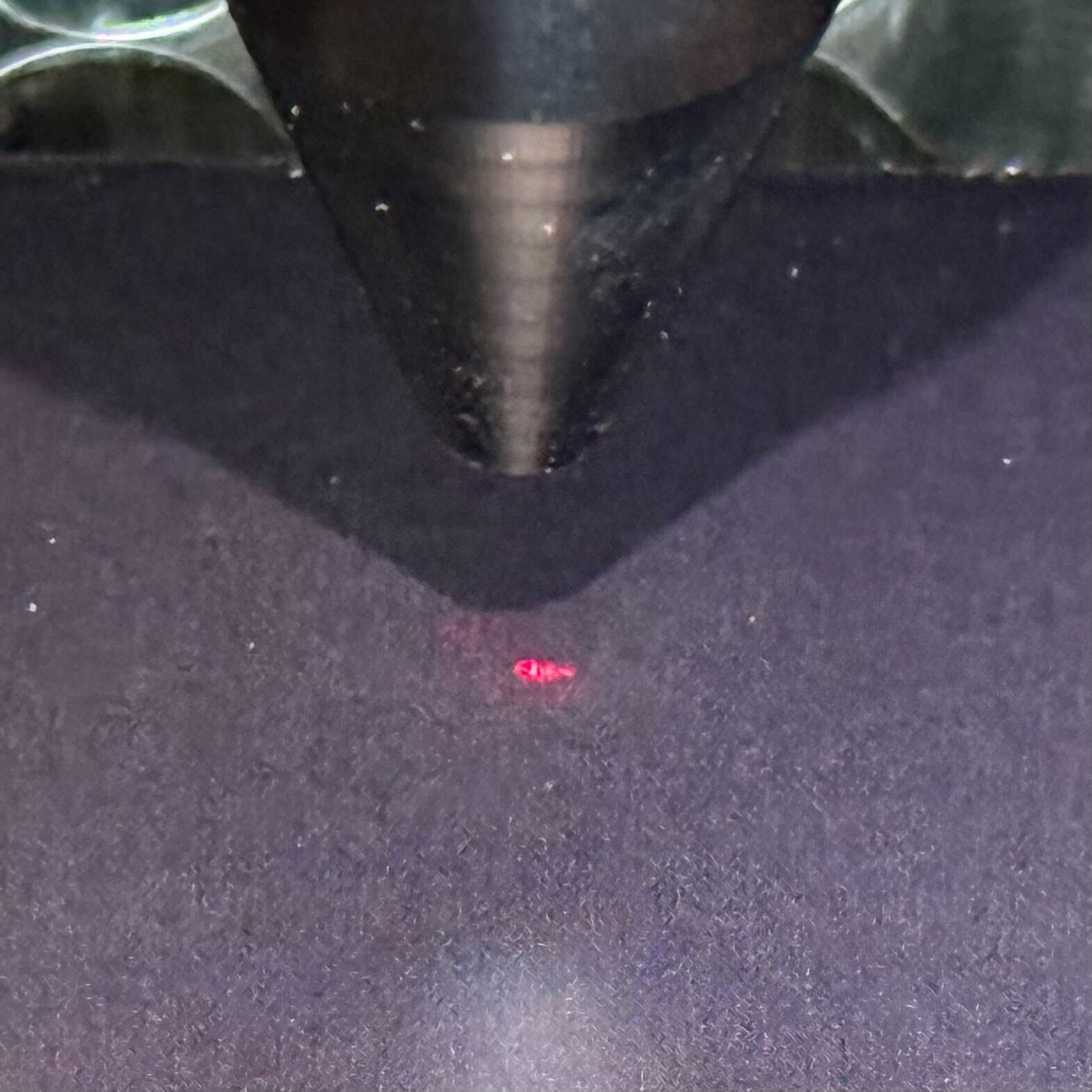 Poor laser spot